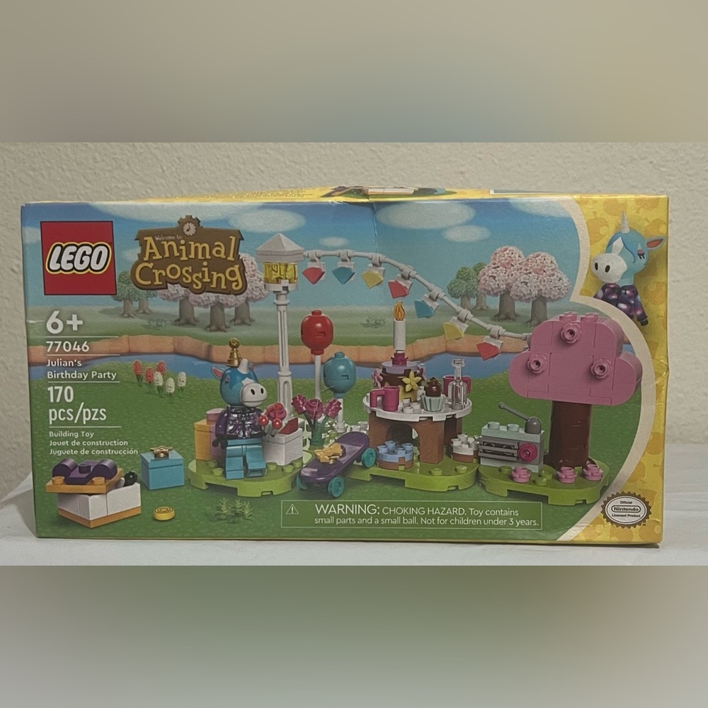 Lego Animal Crossing Birthday Party Set - Pink, Blue, Green